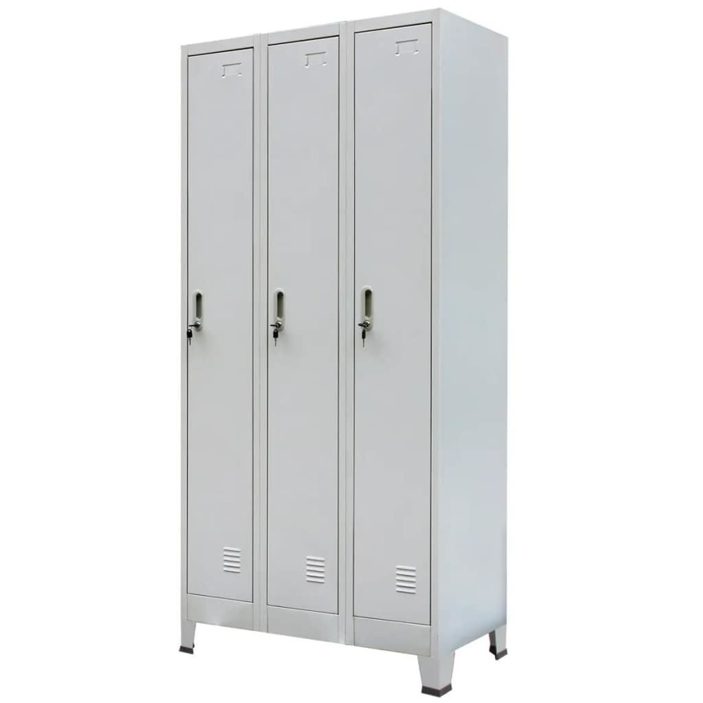 Affordable Variety / Locker Storage with 3 Compartments Steel 35"