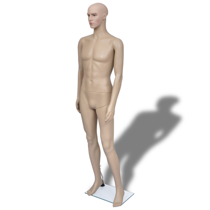 Picture of Male Mannequin Full Body Display Head Turns Dress Form with Base