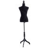 Picture of Mannequin Torso Dress Form Display With Black Tripod Stand Female