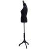 Picture of Mannequin Torso Dress Form Display With Black Tripod Stand Female