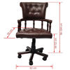 Picture of Office Chair Chesterfield Captains Swivel - Brown