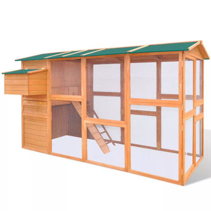 Picture of Outdoor 116" Wooden Chicken Coop