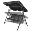 Picture of Outdoor 3-Person Swing Canopy - Black