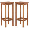 Picture of Outdoor Bar Chairs - 2 pcs Solid Acacia Wood