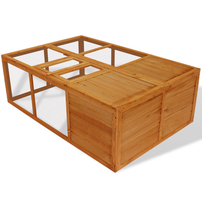 Picture of Outdoor Foldable 59" Wooden Chicken Coop