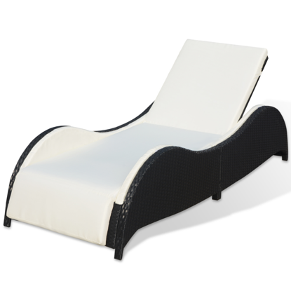 Picture of Outdoor Furniture Lounger - Black