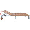 Picture of Outdoor Furniture Chaise Daybed Sun Lounger - Acacia Wood