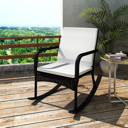 Picture of Outdoor Furniture Garden Rocking Chair Rattan Wicker