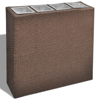 Picture of Outdoor Garden Rectangle Rattan Planter Set - Brown