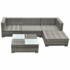 Picture of Outdoor Garden Sofa Set - Poly Rattan - Gray