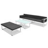 Picture of Outdoor Garden Sofa Set - Textiel Aluminum - Black and White