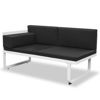 Picture of Outdoor Garden Sofa Set - Textiel Aluminum - Black and White