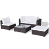 Picture of Outdoor Garden Sofa Set Brown Poly Rattan - 14 Piece