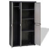 Picture of Outdoor Garden Storage Cabinet with 4 Shelves - Black and Gray
