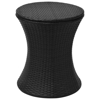 Picture of Outdoor Ice Cooler Bucket Table Poly Rattan - Black
