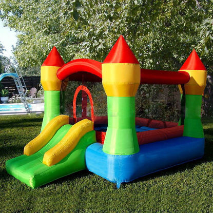 Picture of Outdoor Inflatable Mighty Moonwalk Bouncer Bounce House Castle Jumper Without Blower