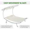 Picture of Outdoor Patio 2-Person Hammock Sunbed Lounger - Cream