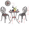 Picture of Outdoor Patio Bistro Set Tulip Design in Antique Copper