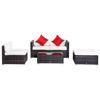 Picture of Outdoor Patio PE Rattan Wicker 5 pc Sofa Chaise Lounge Furniture