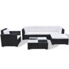 Picture of Outdoor Poly Rattan Garden Sofa Set  - Black 17 Piece