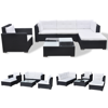 Picture of Outdoor Poly Rattan Garden Sofa Set  - Black 17 Piece