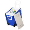 Picture of Outdoor Picnic Table Cooler with Chairs - Blue