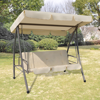 Picture of Outdoor Swing Chair / Bed with Canopy - Sand White