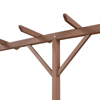 Picture of Outdoor WPC Pergola 157"x15"x78" - Brown