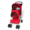 Picture of Pet Cat Dog Stroller Travel Carrier Folding - Red