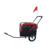 Picture of Pet Dog Bike Bicycle Trailer with Jogger - Red/Black