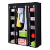 Picture of Portable Clothes Shoes Storage - Black