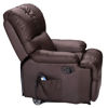 Picture of Recliner Heated Massage Chair With Control Brown