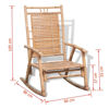 Picture of Outdoor Patio Bamboo Rocking Chair