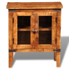 Picture of Rough Mango Wood Cabinet with Glass Doors