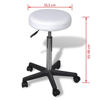 Picture of Salon Spa Office Round Stool - White