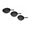 Picture of Set of 3 BBQ Steak Pans Cast Iron