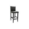 Picture of Set of 6 Modern Black Bar Stools Artificial Leather