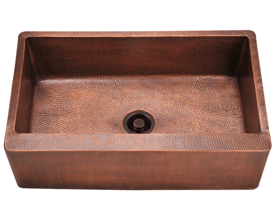 Picture of Single Bowl Copper Apron Sink