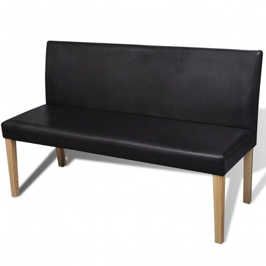 Picture of Sofa Bench Artificial Leather Dark Brown