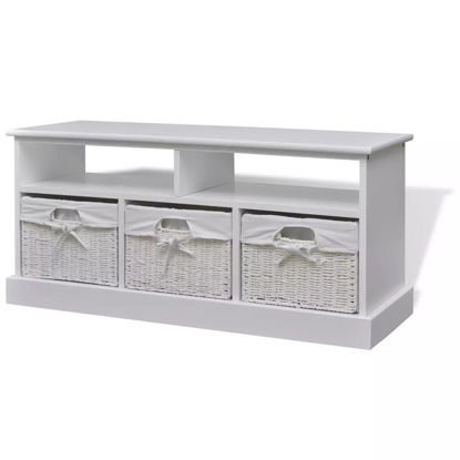 Picture of Storage Bench Aarau - White