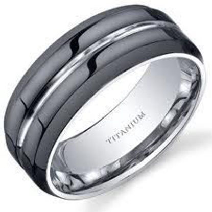 Picture of Titanium Modern Style Men's Ring