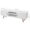 Picture of TV Stand MDF 59" - High Gloss White