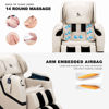 Picture of Zero Gravity Shiatsu Full Body Massage Chair Recliner with Heat and Foot Rest - Khaki