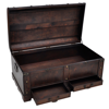 Picture of Vintage Large Wooden Treasure Chest Coffee Table - Brown