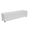 Picture of White Storage Bench Large Size