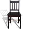 Picture of Wood Dining Chair - Brown 4 pcs