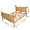 Picture of Wooden Bed Frame - Mexican Pine Corona Range 55'