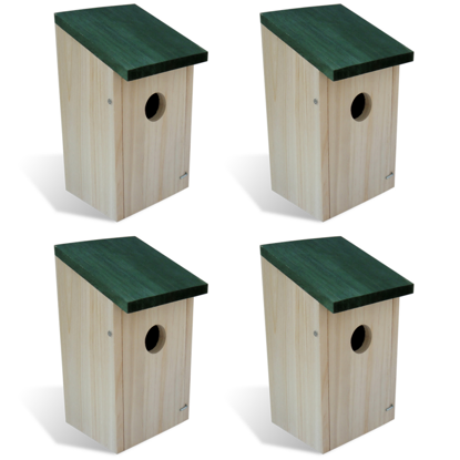 Picture of Wooden Bird House - 4 pcs