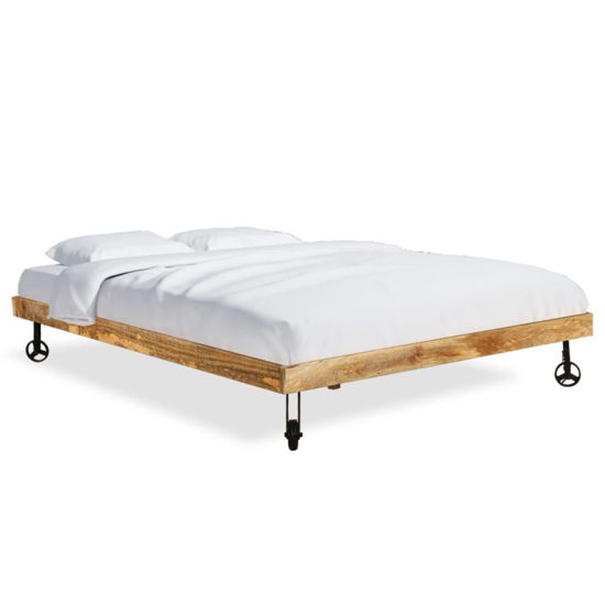 Picture of Wooden Double Bed Frame - Rough Mango 71"