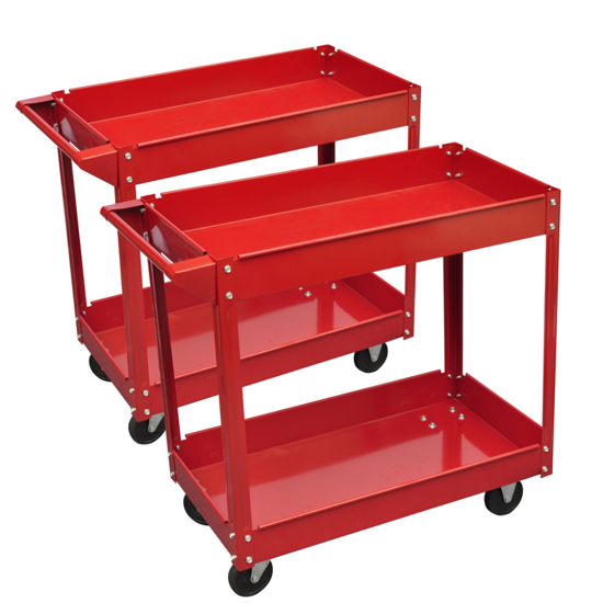 Picture of Workshop Tool Trolley 220 lb 2 Shelves - 2 pcs